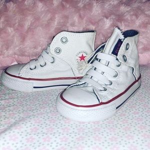 Toddler White Classic High Top Converse